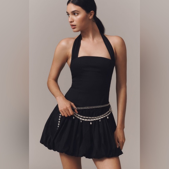 Delfi Collective Halter bubble dress black - Picture 3 of 6